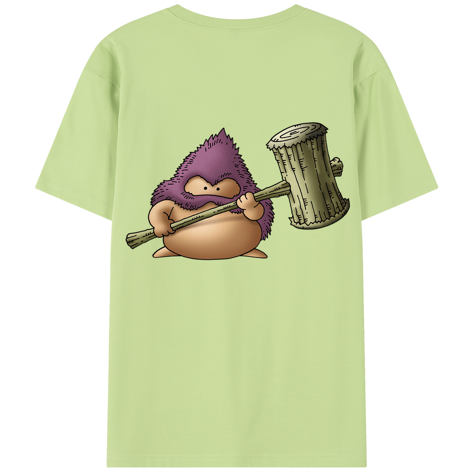（画像用） ドラゴンクエスト Doragon Kuesuto Dragon Quest 綿100％半袖Tシャツ（背面プリント）